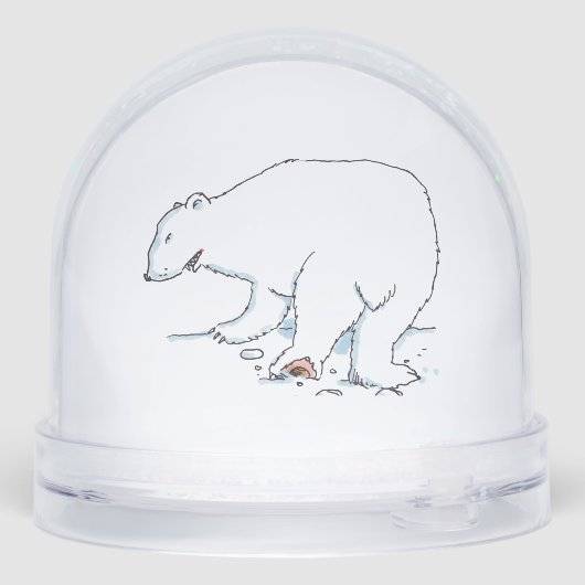 Polar Bear snow globe Sneeuwbol (Achterkant)