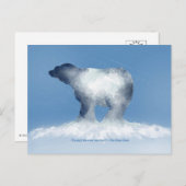 Polar Bear Sweater Weather Postcard Feestdagenkaart (Voorkant / Achterkant)
