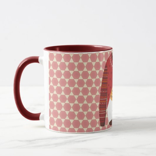 Polar Bear Ugly Sweater Art Mug Cup Mok (Links)