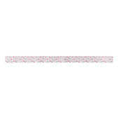 Polar Bear Valentine Satin Ribbon - White Satijnen Lint (Voorkant)