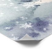 Polar Bear Winter Baby Shower Welcome Poster (Hoek)