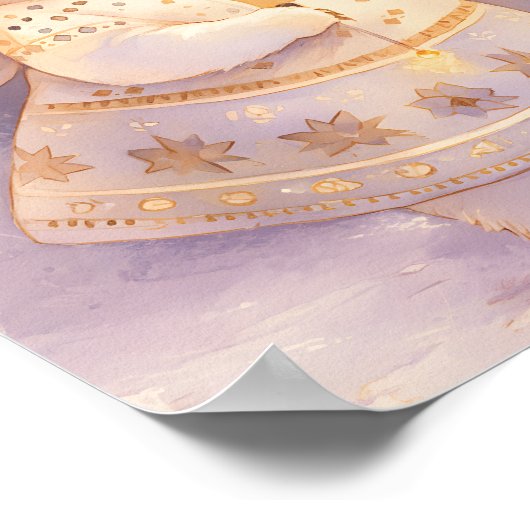 Polar Bear Winter Magic | Whimsical Nursery Art  Poster (Hoek)