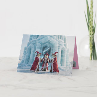 Polar Bear Witch Halloween Card Feestdagen Kaart