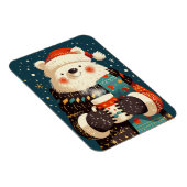 Polar Bear with Hot Chocolate Mug Magneet (Rechterzijde)