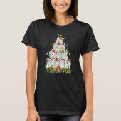Polar Bear  Xmas Lights Santa Polar Bear Christmas T-shirt (Voorkant)