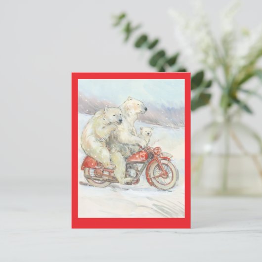 "Polar Bears" Briefkaart (Staand voorkant)