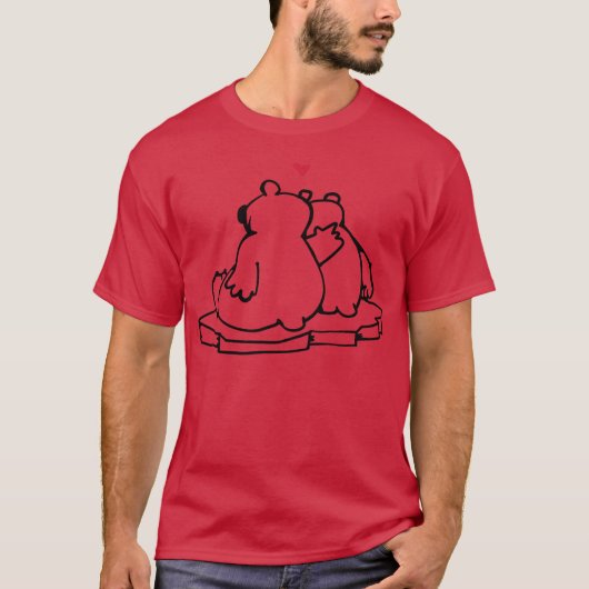 Polar Bears In Love girl T-shirt (Voorkant)