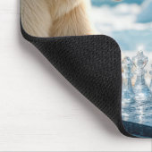 Polar Bears Playing Chess Muismat (Hoek)