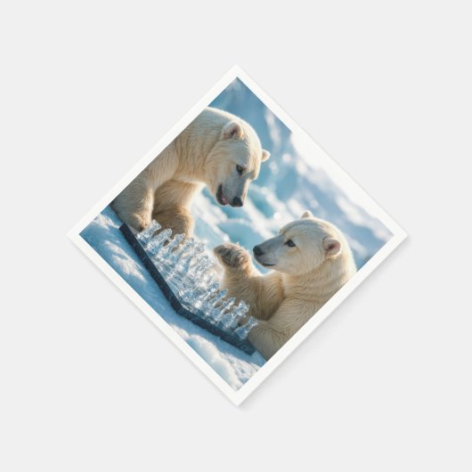 Polar Bears Playing Chess On a Glacier Servet (Hoek)