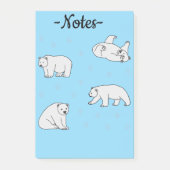 Polar Bears Post-it® Notes (Voorkant)