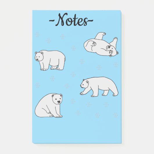 Polar Bears Post-it® Notes (Voorkant)