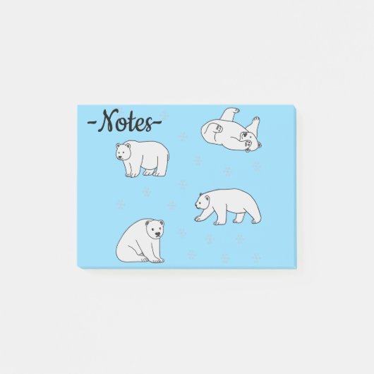 Polar Bears Post-it® Notes (Voorkant)