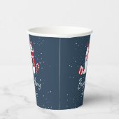 Polar Beary Merry Kerstmis ID851 Papieren Bekers (Rechts)