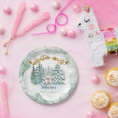 Polar Beer Adventure wacht op Baby shower Papieren Bordje (Feest)