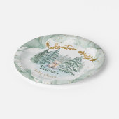 Polar Beer Adventure wacht op Baby shower Papieren Bordje (Gekanteld)