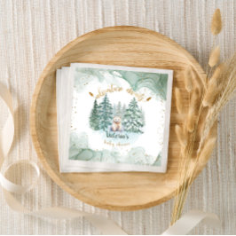 Polar Beer Adventure wacht op Baby shower Servet