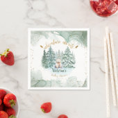 Polar Beer Adventure wacht op Baby shower Servet (Insitu)