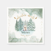 Polar Beer Adventure wacht op Baby shower Servet (Voorkant)