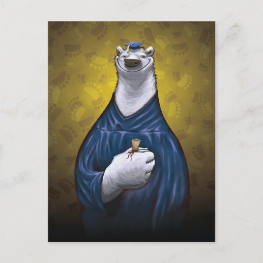 Polar Beer Afstuderen Post Kaart Blauw (Voorkant)