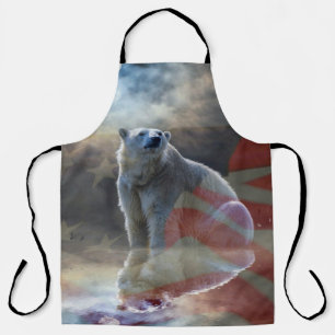 Polar Beer Amerikaanse vlag Schort