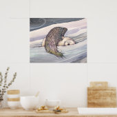 Polar Beer Angel Poster van Molly Harrison (Keuken)