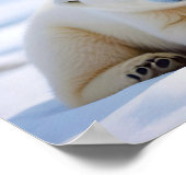 Polar Beer Animal Natuur Wildlife Affection Caring Poster (Hoek)