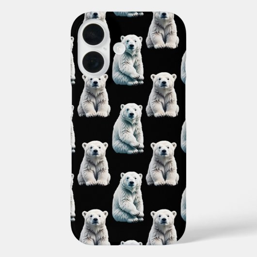 Polar Beer Animal Pattern Design Case-Mate iPhone Case (Achterkant)