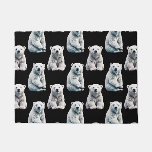 Polar Beer Animal Pattern Design Deurmat (Voorkant)