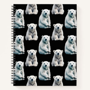 Polar Beer Animal Pattern Design Notitieboek