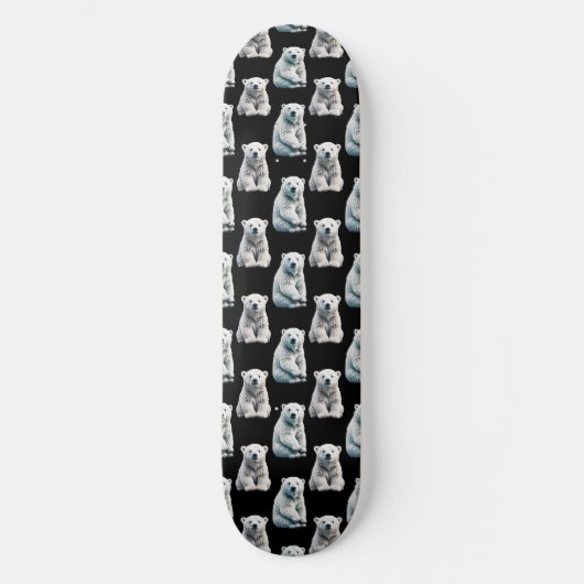 Polar Beer Animal Pattern Design Persoonlijk Skateboard (Voorkant)