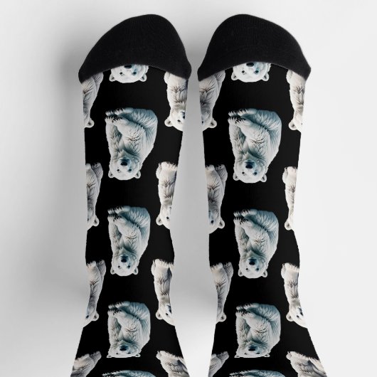 Polar Beer Animal Pattern Design Sokken (Top)