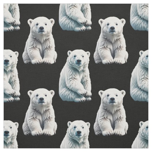 Polar Beer Animal Pattern Design Stof (Swatch)