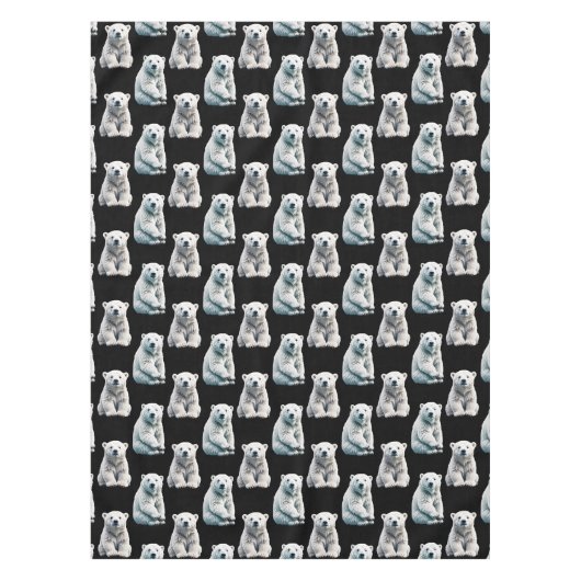 Polar Beer Animal Pattern Design Tafelkleed (Voorkant)