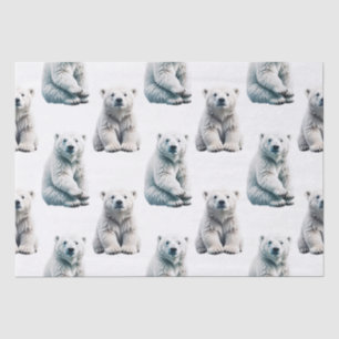 Polar Beer Animal Pattern Design Tissuepapier