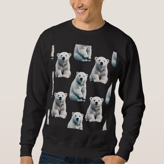 Polar Beer Animal Pattern Design Trui (Voorkant)