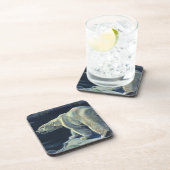  Polar Beer, Arctic Marine Life Animals Bier Onderzetter (Rechterzijde)