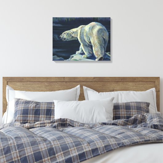  Polar Beer, Arctic Marine Life Animals Canvas Afdruk (Insitu (Slaapkamer))