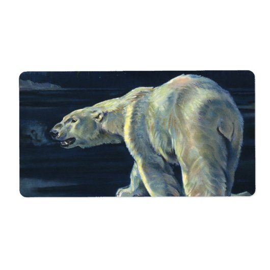  Polar Beer, Arctic Marine Life Animals Etiket (Voorkant)