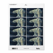  Polar Beer, Arctic Marine Life Animals Etiket (Full Sheet)