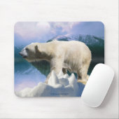 Polar Beer & Arctic Tundra Wildlife Supporter Gift Muismat (Met muis)