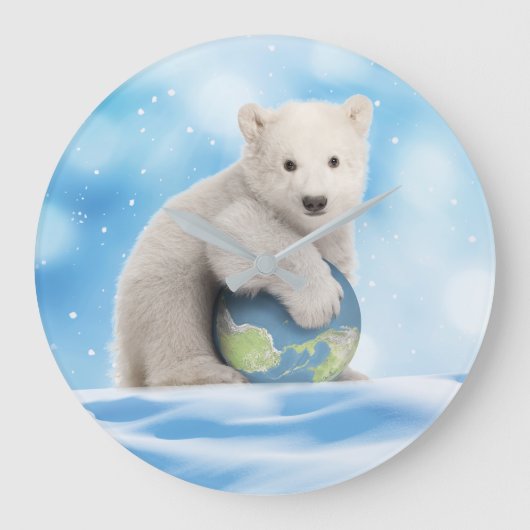 Polar Beer Arctic World Clock Grote Klok (Voorkant)