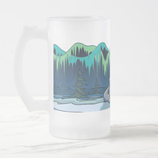 Polar Beer Art Beer Mok First Nations Beer Glass (Links)