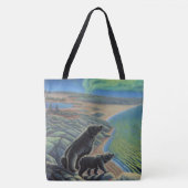 Polar Beer Art Canvas tas Beluga Whale Art Bag (Voorkant)