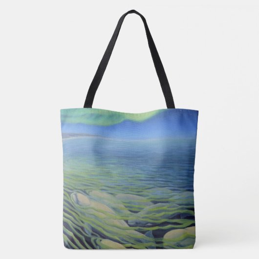 Polar Beer Art Canvas tas Beluga Whale Art Bag (Achterkant)