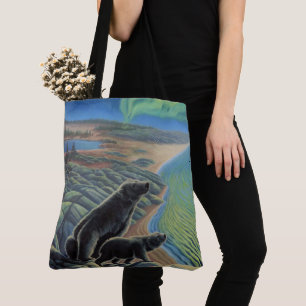 Polar Beer Art Canvas tas Beluga Whale Art Bag