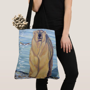 Polar Beer Art Canvas tas Wildlife Art Shopping Ba