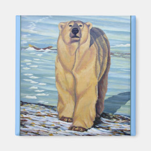 Polar Beer Art Fridge Magent Wildlife Art Giften Magneet