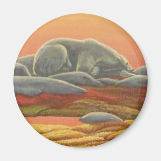 Polar Beer Art Fridge Magent Wildlife Art Giften Magneet (Voorkant)