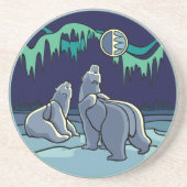 Polar Beer Art geeft innerlijke Onderzetters van w (Voorkant)