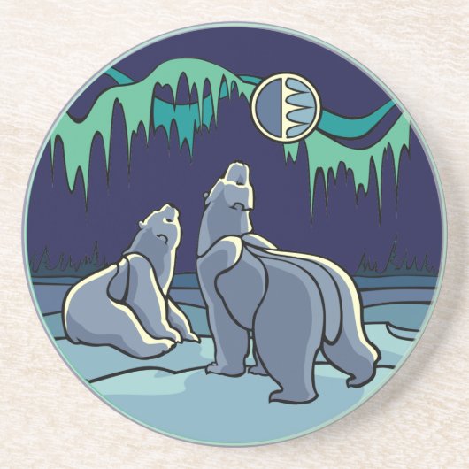 Polar Beer Art geeft innerlijke Onderzetters van w (Voorkant)